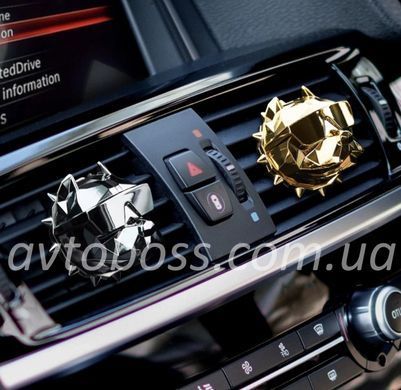 Ароматизатор воздуха в авто питбуль Pitbull Dog Black красний на решетку воздуховода освежитель на дефлектор