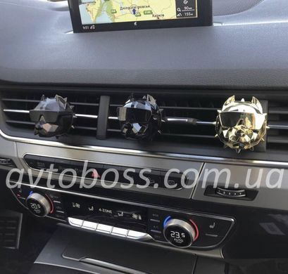 Ароматизатор воздуха в авто питбуль Pitbull Dog Black красний на решетку воздуховода освежитель на дефлектор