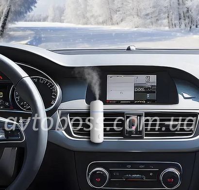 Автомобільний електронний дифузор ароматизатор повітря Ultrasonic Car Aroma Diffuser White автоматичний аромат