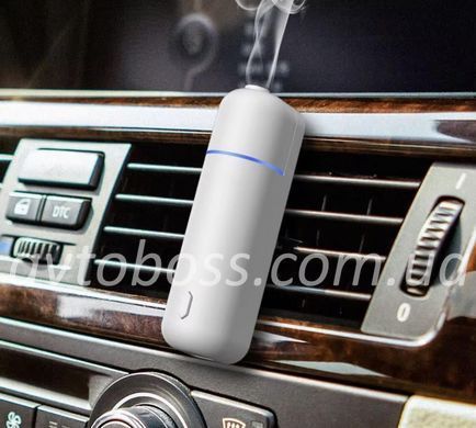 Автомобільний електронний дифузор ароматизатор повітря Ultrasonic Car Aroma Diffuser White автоматичний аромат