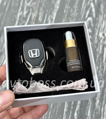 Ароматизатор воздуха в авто с логотопом HONDA ХРОМ Автопарфюм премиум сегмент подарочная упаковка
