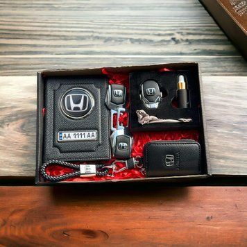 Подарочный набор авто аксесуаров PREMIUM с логотипом HONDA