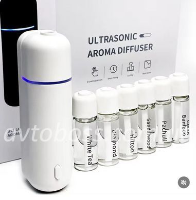 Автомобільний електронний дифузор ароматизатор повітря Ultrasonic Car Aroma Diffuser White автоматичний аромат
