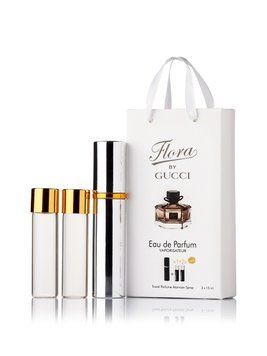 Gucci Flora by Gucci 3x15ml парфюм мини в подарочной коробке