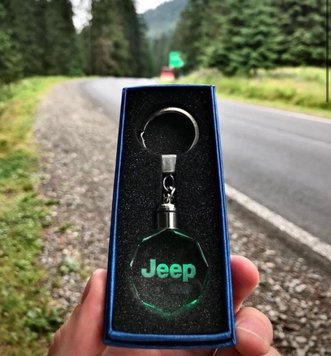 Брелок Крістал Jeep з подсветкою логотипу Авто