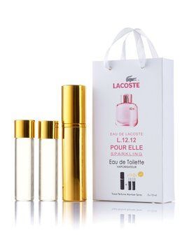 Lacoste L.12.12 Pour Elle Sparkling 3х15ml мини в подарочной упаковке