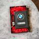 Подарунковий набір BMW Обкладинка для автодокументів + шкіряний брелок