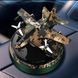 Автомобильный ароматизатор камуфляжный самолет истребитель на солнечной батарее PIXEL GREEN