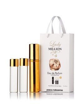 Paco Rabanne "Lady Million" 3x15мл мини в подарочной упаковке