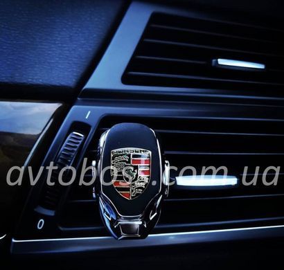Ароматизатор повітря у авто з логотопом PORSCHE Автопарфюм преміум сегмент подарункова упаковка
