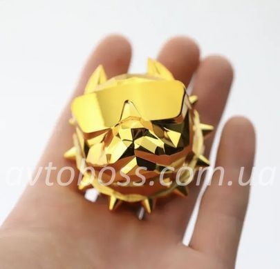 Ароматизатор воздуха в авто питбуль Pitbull Dog Gold золотой на решетку воздуховода освежитель на дефлектор