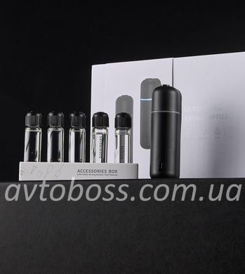 Автомобільний електронний дифузор ароматизатор повітря Ultrasonic Car Aroma Diffuser Black автоматичний аромат