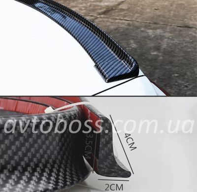 Універсальний карбоновий ліп спойлер-сабля Samurai CARBON 150 см тюнінг спойлер карбон 3М Скотч Молдинг