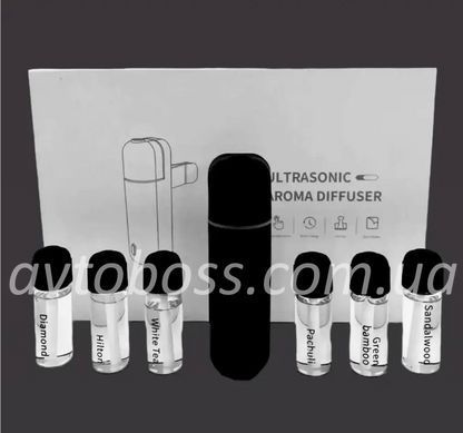 Автомобільний електронний дифузор ароматизатор повітря Ultrasonic Car Aroma Diffuser Black автоматичний аромат