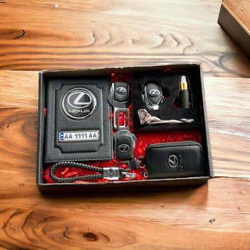 Подарочный набор авто аксесуаров PREMIUM с логотипом LEXUS